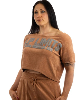 Crop Top LP Girls Stonewashed Towelling