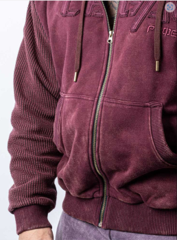 Heavy Zip Hoodie Devils Stonewashed Bostomix Fleece 4016-864/405